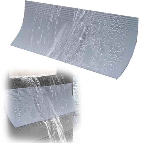 GFLPSQIA - pluie pour portes et fenêtres 1 2 3 4 5 Pièces Déflecteurs De Pluie Extra Larges Pour Fenêtres, En Caoutchouc Autocollant Et Découpable, Pour L'intérieur Et L'extérieur(A- 1 PC,W 110MM)