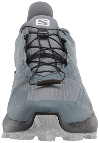 Salomon Supercross Blast Gore-Tex Trail Running Shoes For Men, Stormy Weather/Black/Quarry, 10 #TOP1