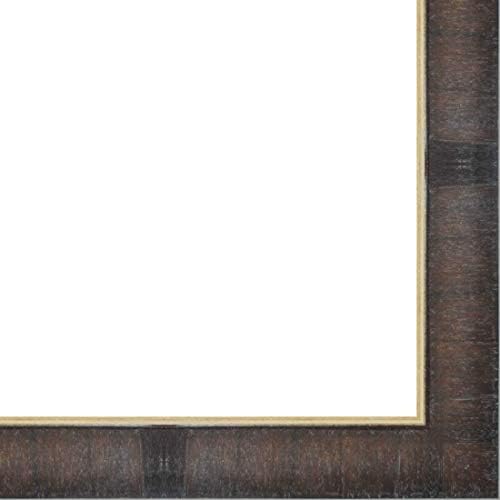 CountryArtHouse Picture Frame Moulding (Wood) 100ft bundle - Contemporary Walnut Finish - 2.375" width - 9/16" rabbet depth
