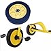 kowaku Kids Bike Wheel Rubber Tire Non Slip Premium Stable Tricycle Replacement Tire Children Tricycle Wheel for Bike Trike Toddlers, Yellow, Rear Wheel
