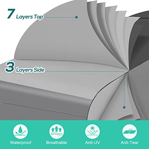 Loeniy Rv Cover 22 Ft To 24 Ft Travel Trailer Cover, 2023 Upgraded 7 Layers Camper Cover, Windproof Heavy Duty Rv Cover (22-24 Ft) #TOP2