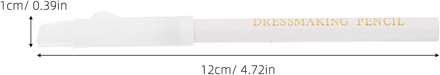 Generic 12pcs Water Erasable Marker Pen for Cloth - White Fabric Marking Pencil for Quilting and Embroidery - Washable Temporary Marker Tailor Dressmaking Craft and Tracing Projects Use