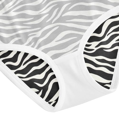 Black White Zebra Stripes Girl Underwear, Toddler Girl Briefs, Girls Underwear Cotton, 2–8 Years4