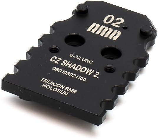 Super Grip Adapter Plate for CZ Shadow 2 Compatible with Trijicon, Holosun, Leupold, Shield, Docter