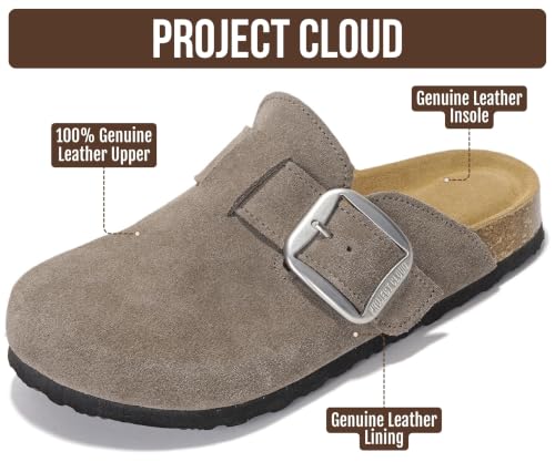 Image of 100% Genuine Leather Clogs for Women Footwear - Fall Shoes for Women