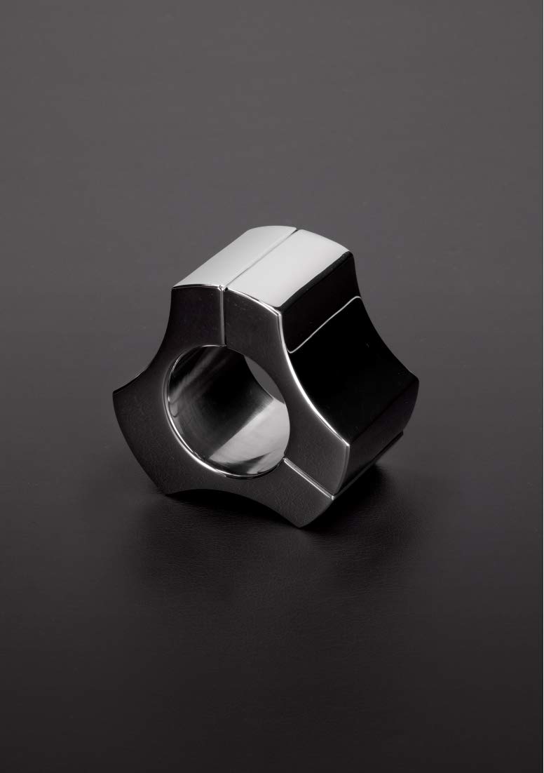 Shots Toys Triune Deluxe Magnetic Ball Strecthers Gaine pour Pénis Argent