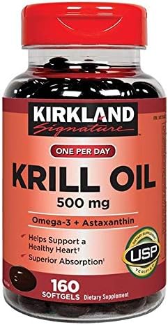 Kirkland Signature Expect Molre Krill Oil 500 mg, 160 Softgels