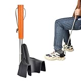 Teleskop-Schuhlöffel – Verstellbarer Tragbarer Anziehhilfe Aus Metall Mit Langem Griff |...