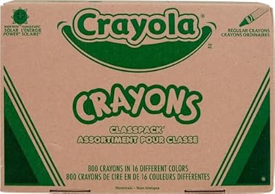 Crayola Crayon Classpack, Teacher Classroom Must Haves, Bulk Back to School Supplies, Elementary & Kindergarten Wishlist, 16 Colors (50 Each), 800 Ct