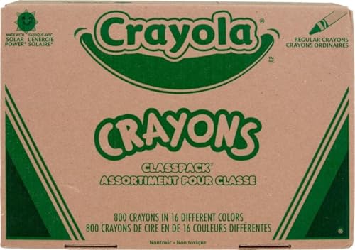Image of Crayola Crayon Classpack, Teacher Classroom Must Haves, Bulk Back to School Supplies, Elementary & Kindergarten Wishlist, 16 Colors (50 Each), 800 Ct