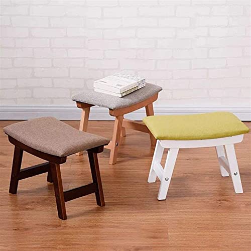 Petit tabouret carré en noyer, l'élégance naturelle du bois - 3