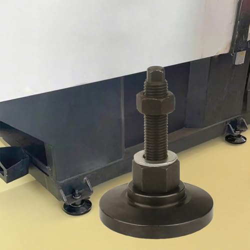 Heavy Duty Leveling Screw Leg,13000 lb Capacity,M16 Thread,1 Pcs,Black