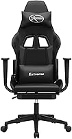 Vista 3 de Gaming Chair Computer Chair,Ergonomic Gaming Chair,Suitable for Work, Rest, Playing Computer Games, Watching Performances,with Footrest Black Faux