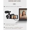 4K 60FPS Video Camera Camcorder with HDMI Cable, 48MP Vlogging Camera for YouTube, Dual Lens Camera Recorder, 21X Zoom Rotatable Screen Video Recorder with Mic, 2 Batteries &64GB Card (Small)