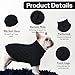 Hjumarayan Hundepullover - Schlicht & Elegant Pullover Hund, Warme Hundepullover Mittelgroße Hunde mit Geschirrloch für Leine, Schöner Hundepulli mit Beinen für Französische Bulldogge (Schwarz L)