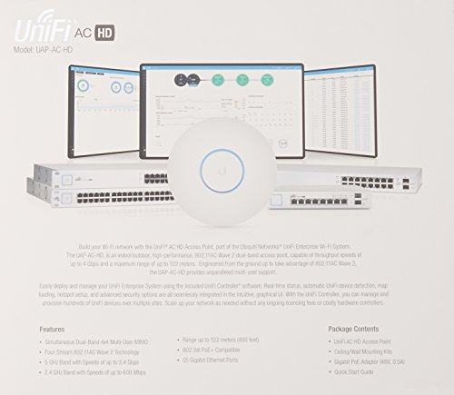 Image of Ubiquiti UniFi HD 802.11ac Wave 2 Enterprise Wi-Fi Access Point (UAP-AC-HD-US)