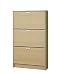 HOGAR24 Zapatero con 3 Puertas (18 Pares) Roble