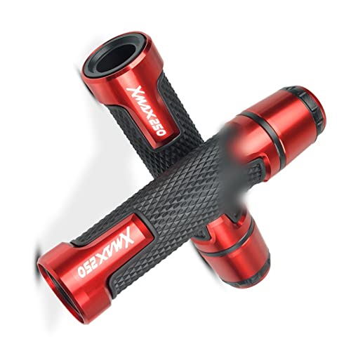 Poignées de guidon XMAX 250 antidérapantes 22mm avec bouchons de protection moto