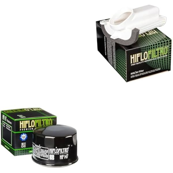 Zestaw filtra powietrza i oleju kompatybilny z Yamaha XP500 SP TMAX White MAX (Left Hand Side Air Filter) 2010-2011
