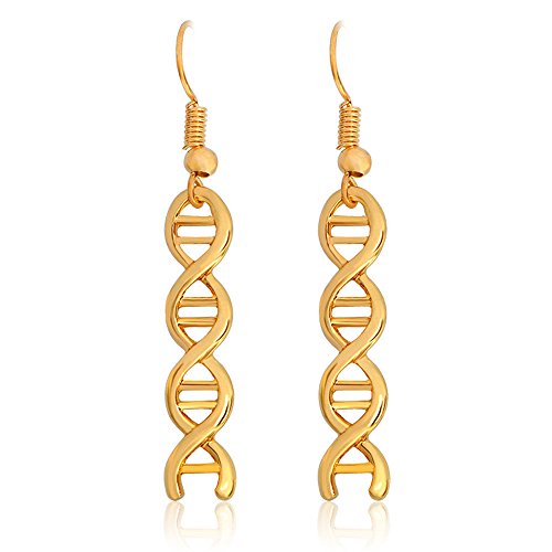 humpie Dumpie U.S.A. Inc. 2 x pendientes pendiente doble Hélices DNA scienziata Biologa ricercatrice Mujer
