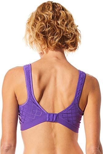 Bali Comfort Revolution Flex Fit Bra 3484 Large Grape Purple