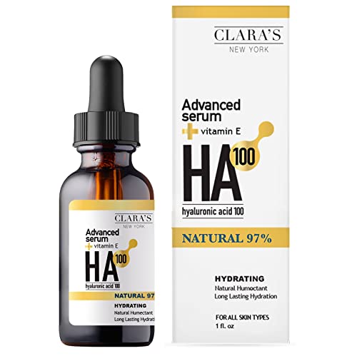 Clara's New York Advanced Hyaluronic Acid Facial Serum 30Ml With Vitamin E For Lasting Hydration And Moisturized Skin - Made In Usa #TOP29