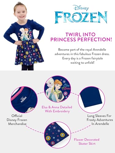 Disney Frozen Kleid Madchen | Prinzessinnen Kleid Mädchen | Kostüm Prinzessin | Mehrfarbig 116