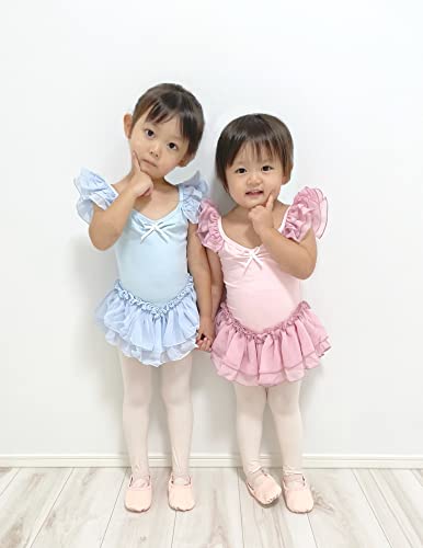 クロスゴム縫い付け済みのバレエシューズ、そのままレッスンに使える