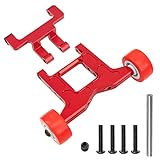 ShareGoo Wheelie Bar Set Front Stand Up Wheel Upgrades Part Compatible with 1/10 Arrma Granite & Big Rock 4x4 3S BLX Mega550,Kraton & Outcast 4x4 4S BLX RC Car (Red)