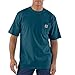 Carhartt Men's Workwear Pocket Short Sleeve T-Shirt Original Fit K87,Stream Blue,X-Large