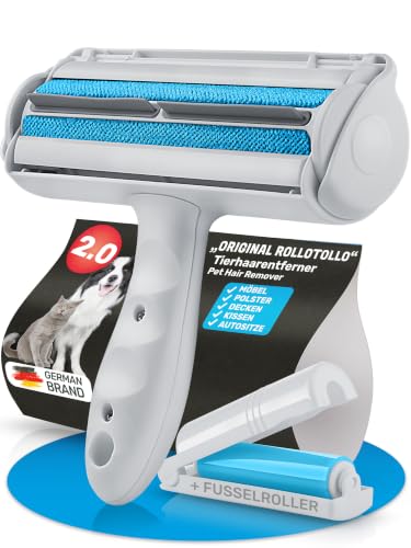 BluePet Tierhaarentferner wiederverwendbar mit Mini Fusselrolle