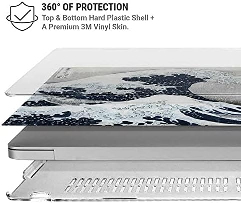 Skinit Case + Skin Compatible with MacBook Air 13in M1 (2021) - Bridgeman Art The Great Wave Off Kanagawa Design