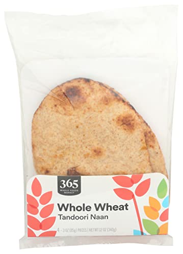 365 by Whole Foods Market, Naan Tandoori Whole Grain, 12 Ounce