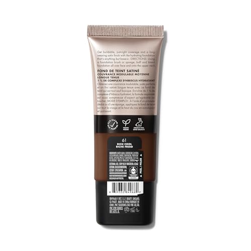 Image of e.l.f. Soft Glam Foundation, Medium Coverage, Long-Lasting & Buildable Foundation For A Smooth, Satin Finish, Vegan & Cruelty-Free, 61 Rich Cool