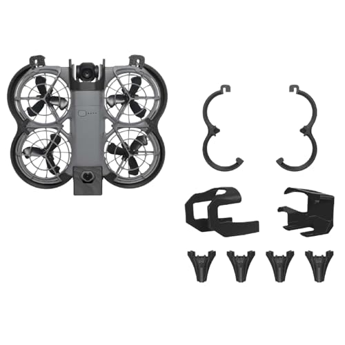 3�_�Z�b�g For DJI NEO2 �ی�J�o�[+�����f�B���O�M�A+�����Y�ی�P�[�X 360° �S���ʕی� �����Y�Փ˖h�~ �v���y���ی�p �ϏՌ� �����h�~ ���S��s For DJI Neo2�p�ی�A�N�Z�T���[ (���摜�`����)