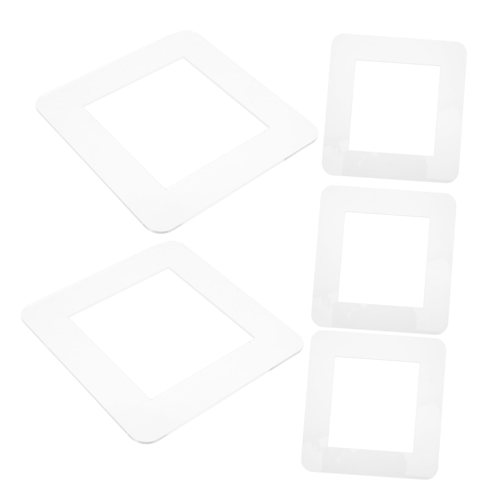 Protector de interruptor PRETYZOOM acrílico blanco con fijación adhesiva para paredes