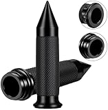 Motorcycle Hand Grips 1 Inch Handlebar Grips Electronic Throttle Compatible with Harley Davidson Touring Softail Road Street Glide Road King Black 2008-2024