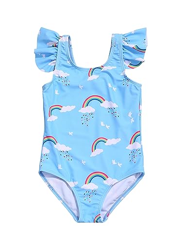 Image of LIZENS Girls Swimwear One Piece Swimsuit Toddler Cute Beach Bathing Suit
