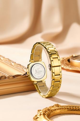 Image of London Fog Salisbury Collection Watch for Women with Geometric Patterned Dial, Crystal Hour Markers Quartz Movement and Stainless Steel Strap - LFW20001