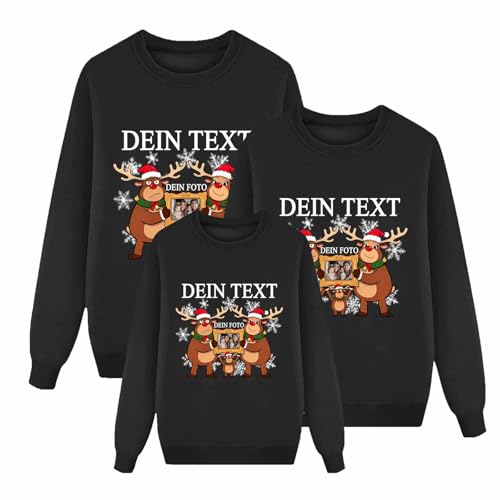 Generisch Personalisierte Weihnachtspullover Familie Set...