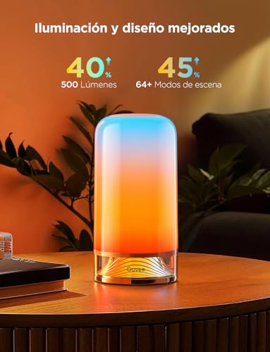Miniatura 2 de Govee Lamparas de Mesita de Noche Táctil, RGBICWW LED Regulable, 500lm