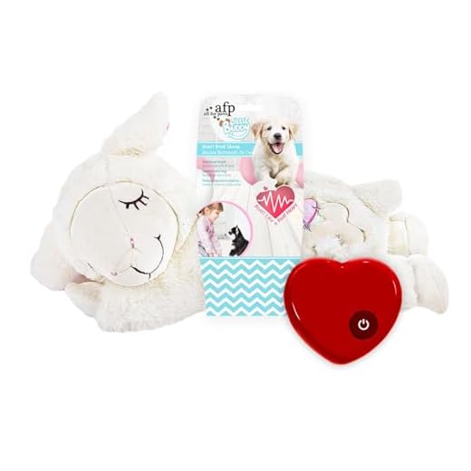 ALL FOR PAWS Little Buddy Heart Beat Sheep Dog pluche dier voor puppy's gedragstraining angstverlichting slaaphulp voor huisdieren