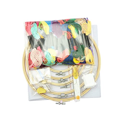 Kit de broderie point de croix avec outils pour idée cadeau DIY original