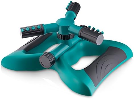 Lawn Sprinkler Garden Sprinkler - 2023 Updated, Automatic 360 Rotating Adjustable Large Area, Yard Sprinkler System, Oscillating Sprinkler Watering Sprayer Easy Hose Connection, Yard Sprinkler