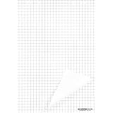 SCHÄFER SHOP Flipchart Papier kariert – Flipchart Blöcke kariert gelocht weiß, 680 x 980 mm, 20 Blatt Papier je Block - 5 Blöcke