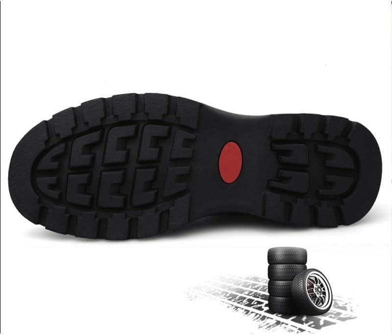 Men's Business Dress Lace-up Shoes Casual Soft-Soled Breathable Oxford for Shopping Driving Work Men Low-top Thick-Soled
