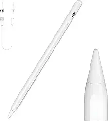 Caneta Touch Screen Ponta Fina Stylus Branco para Celular e Tablet | Alta Precisão para Desenho e Escrita | Compatível com iOS e Android