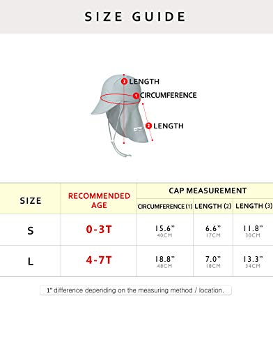 Vaenait Baby Infant & Kids Boys Sun Protection Sporty Flap Swim Hat Uv Upf 50+ Flap Cap Blue S #TOP4