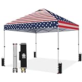 CROWN SHADES Toldo desplegable de 10 x 10 pies, glorieta con bolsa STO-N-Go