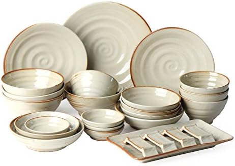 Buncheong ware, Korean Ceramic Tableware Set(26p) for 4 Person, Korean porcelain.